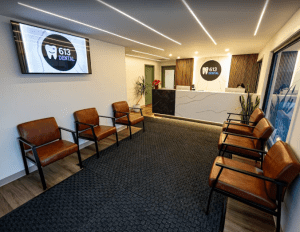 waiting room and front desk